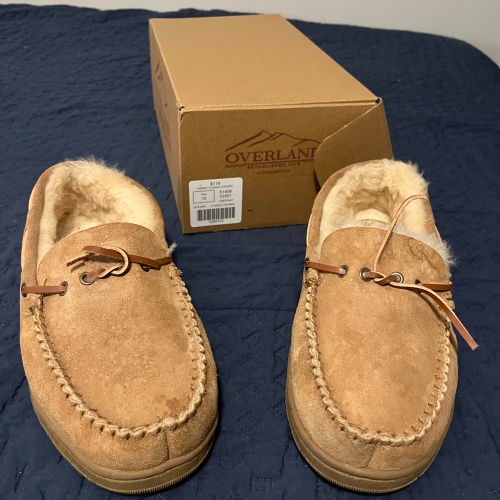 Men’s Overland Shetland lined Slip-On Loafers with Classic Moccasin Design